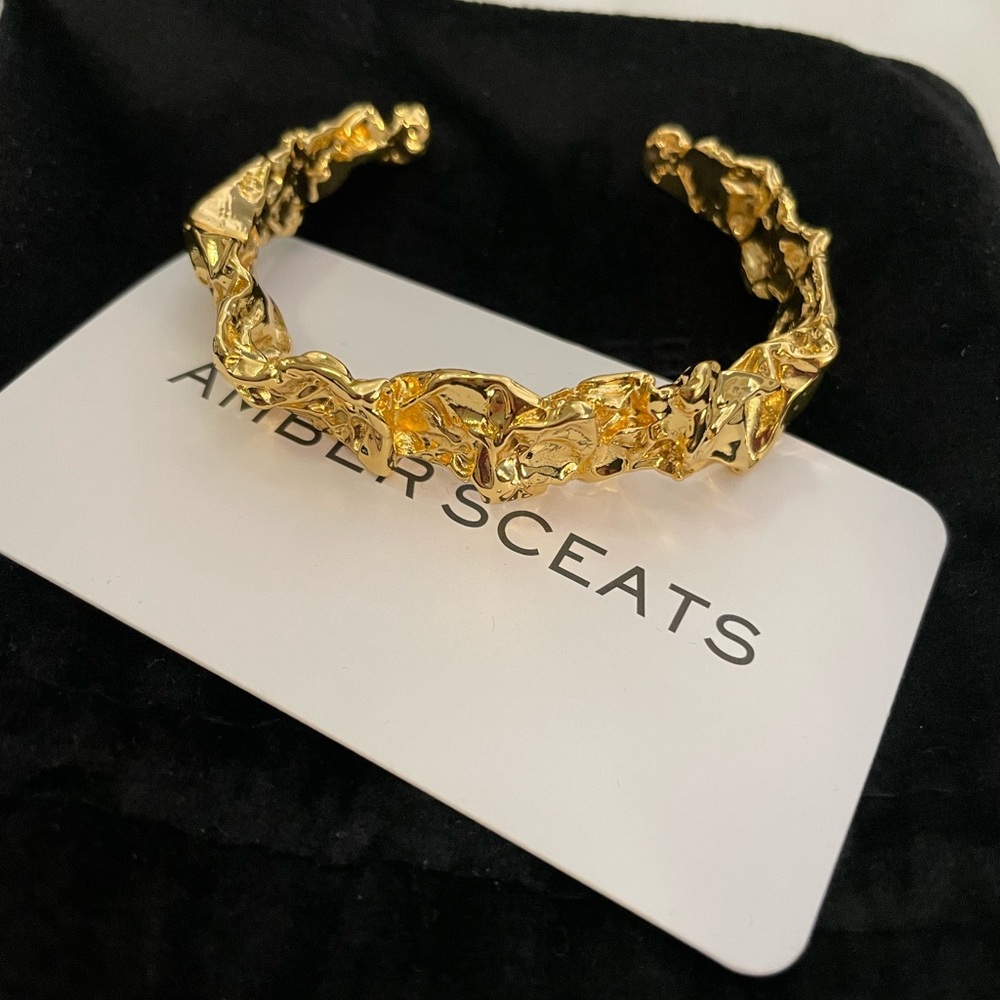 Amber Sceats Gold Cuff new!